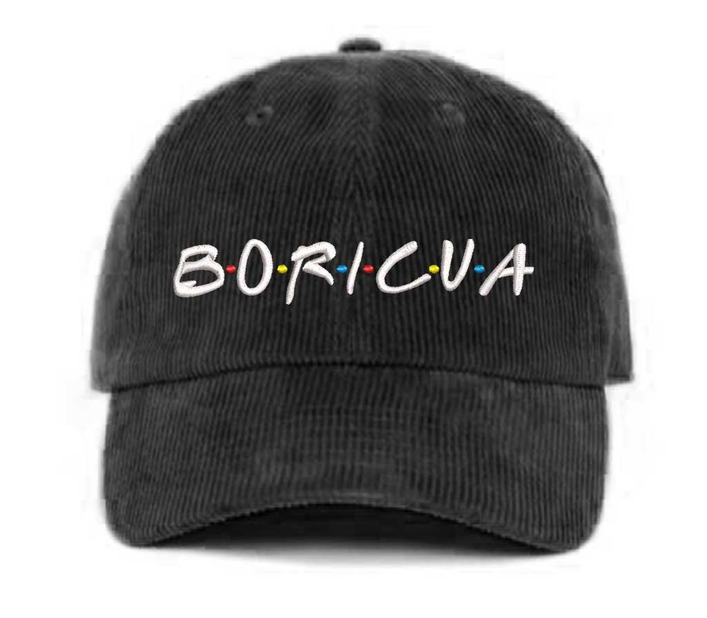 Boricua Corduroy Baseball Cap - Vintage Corduroy Baseball Hat