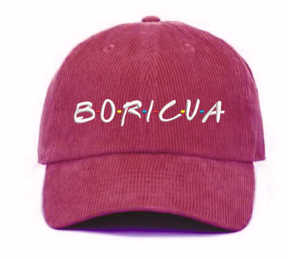 Boricua Corduroy Baseball Cap - Vintage Corduroy Baseball Hat