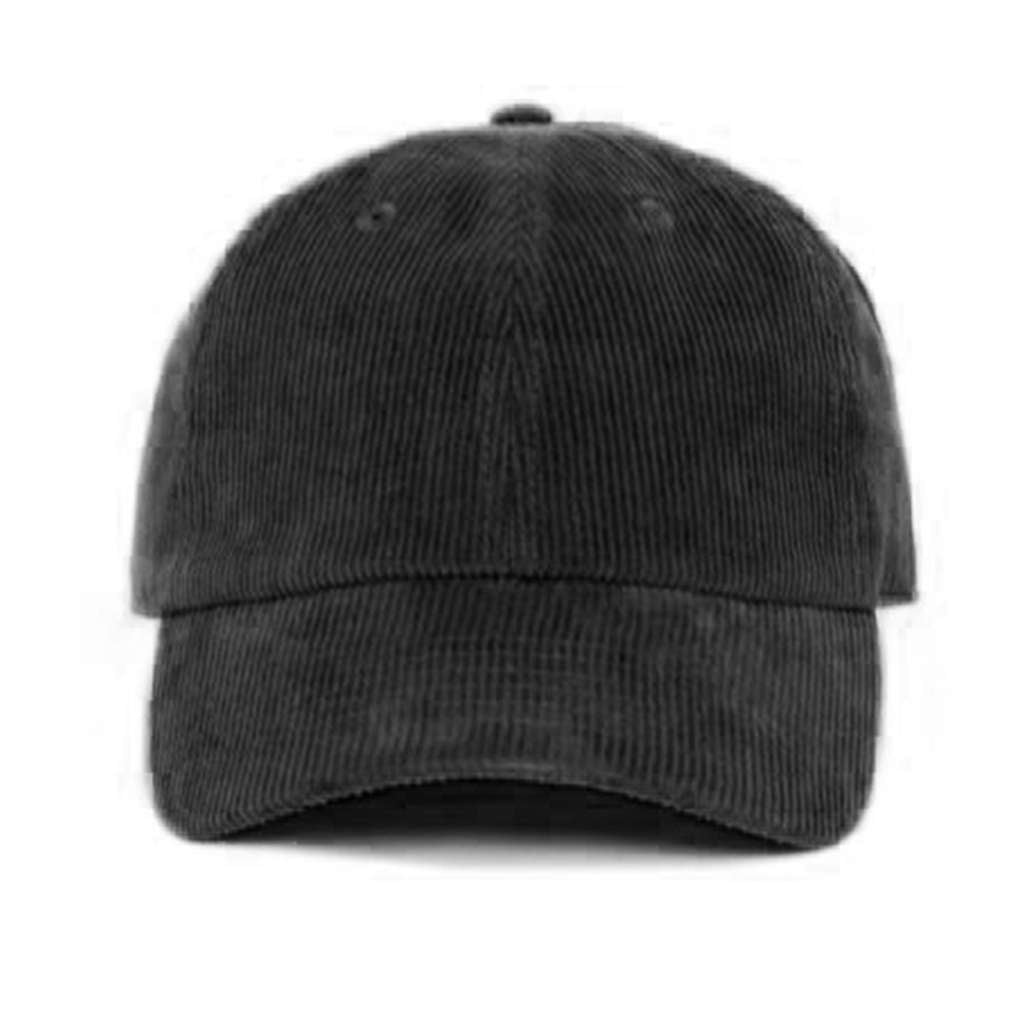 Black Corduroy Baseball Cap - DSY Lifestyle