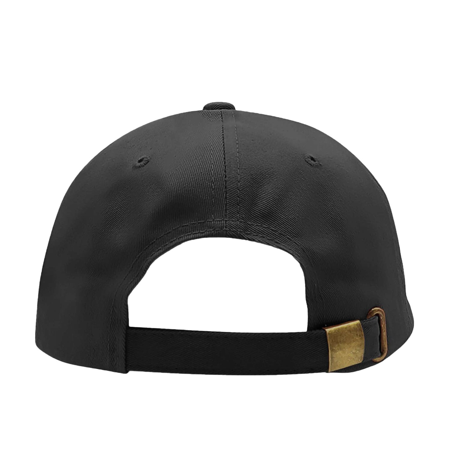 Black of baseball cap showing brass buckle - DSY Lifestyle