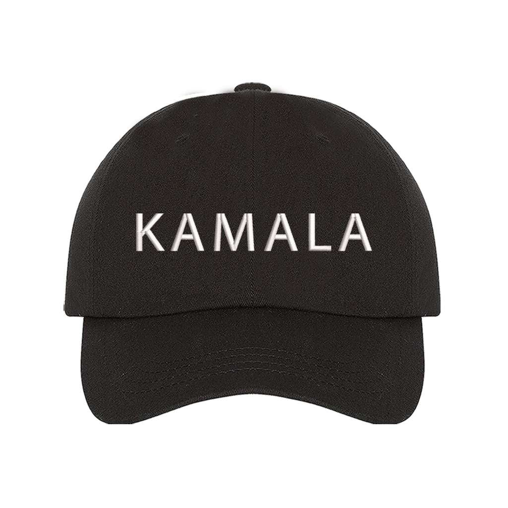 Black baseball hat embroidered with the name Kamala-DSY Lifestyle