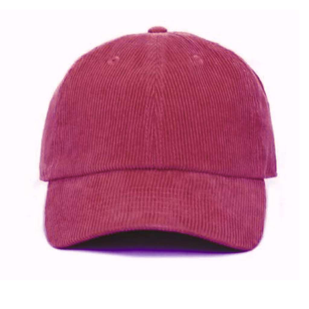 Burgundy Corduroy Baseball Cap - DSY Lifestyle