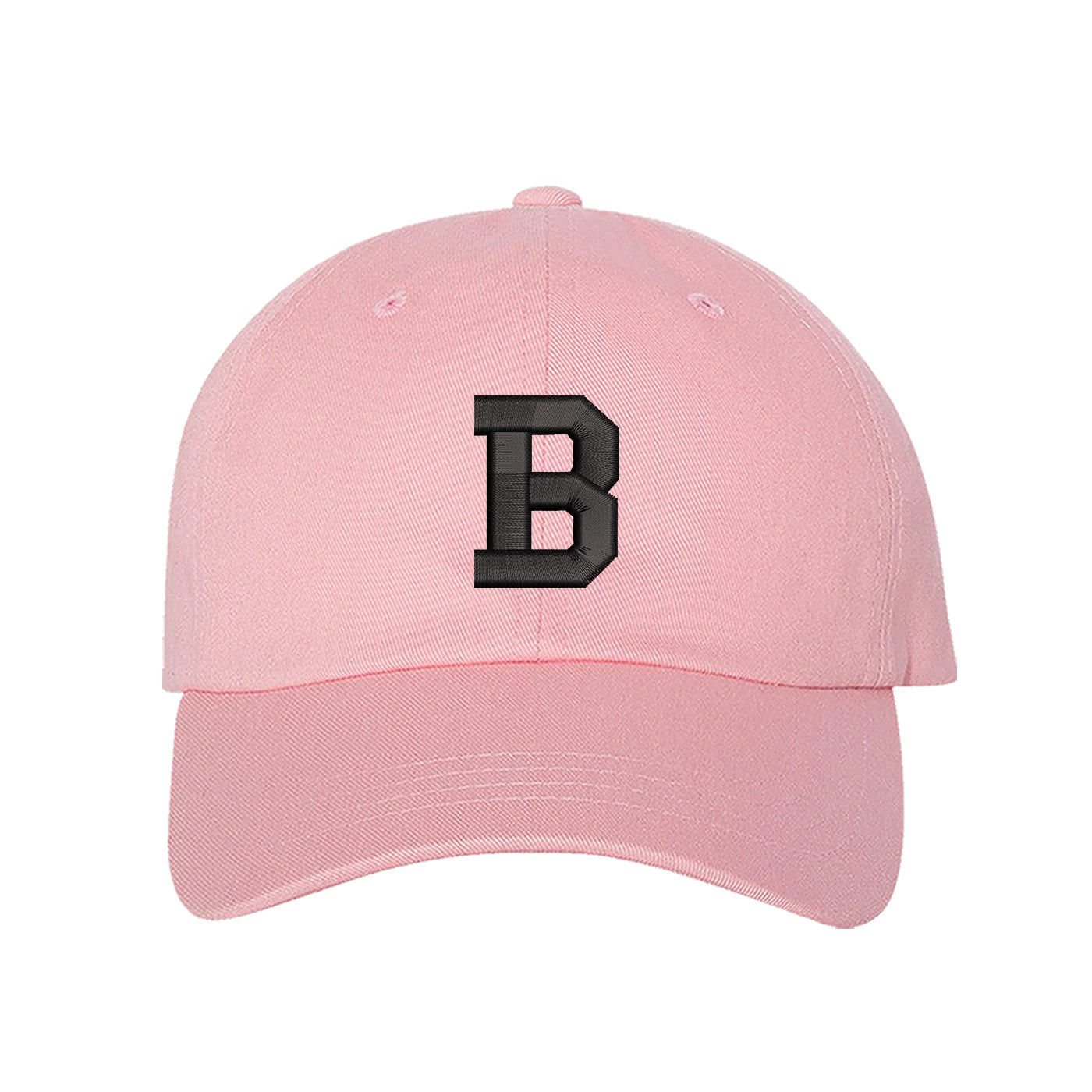 Custom Color Baseball Cap with Embroidered Letter Initials
