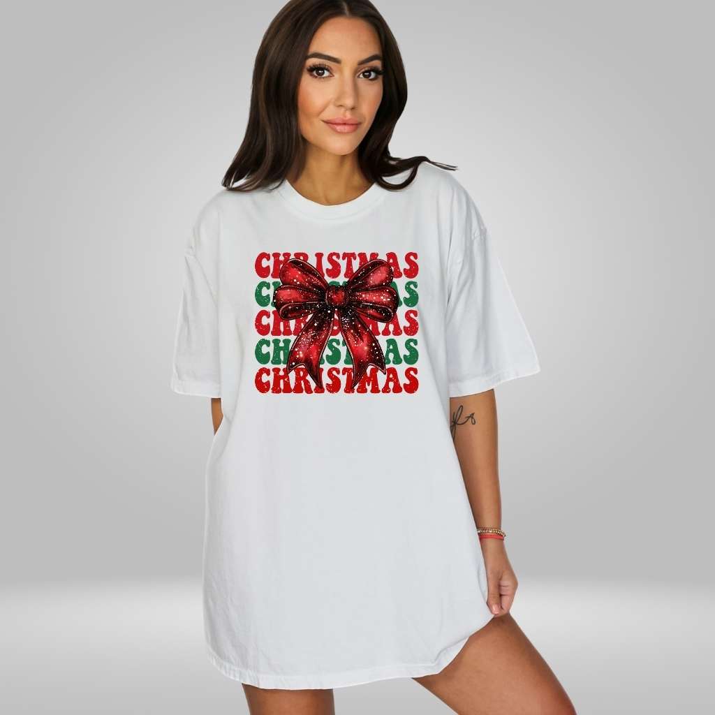 Christmas Present Washed Tshirt White - DSY Lifestyle 