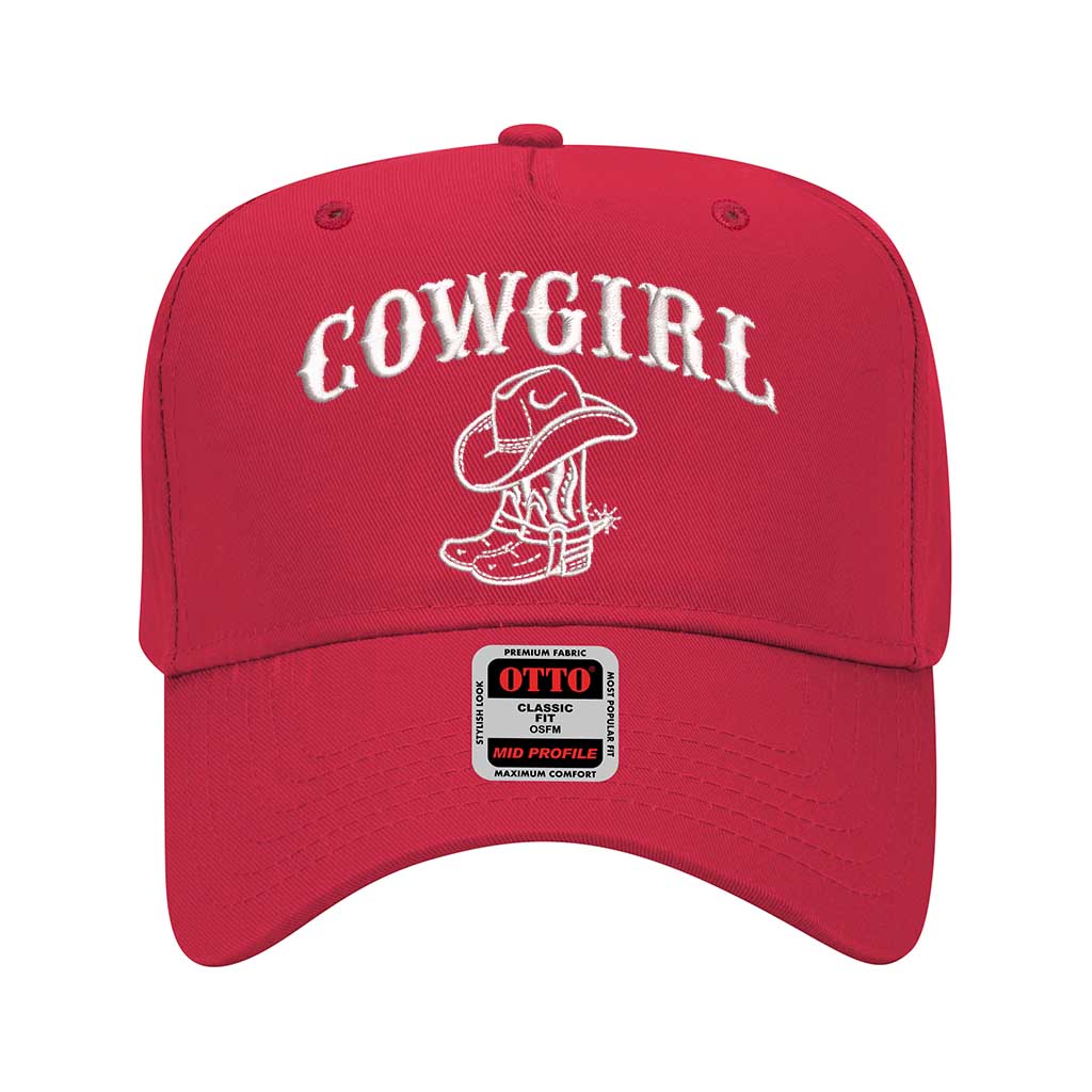 Cowgirl Boots 5 Panel Baseball Hat