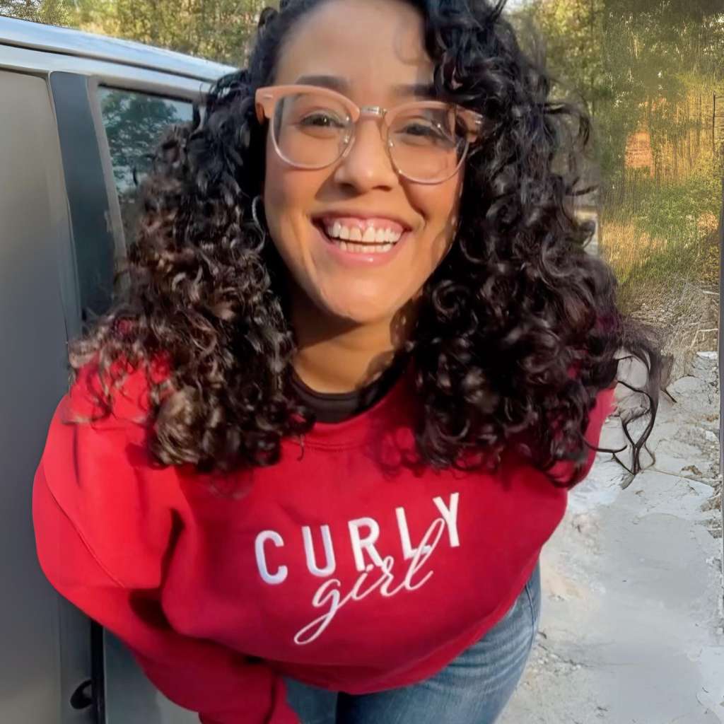 Curly Girl Sweatshirt for Curly Hair Women | Cozy Embroidered Sweatshirts