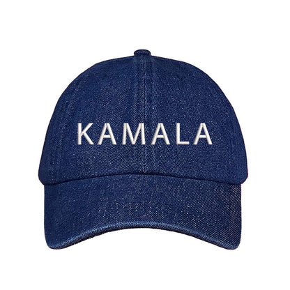 Dark Denim baseball hat embroidered with the name Kamala-DSY Lifestyle