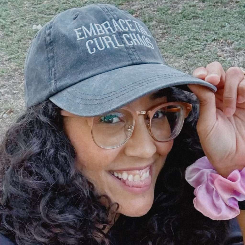 Embrace the Curl Chaos Baseball Hat | Curly Hair Baseball Cap for Women