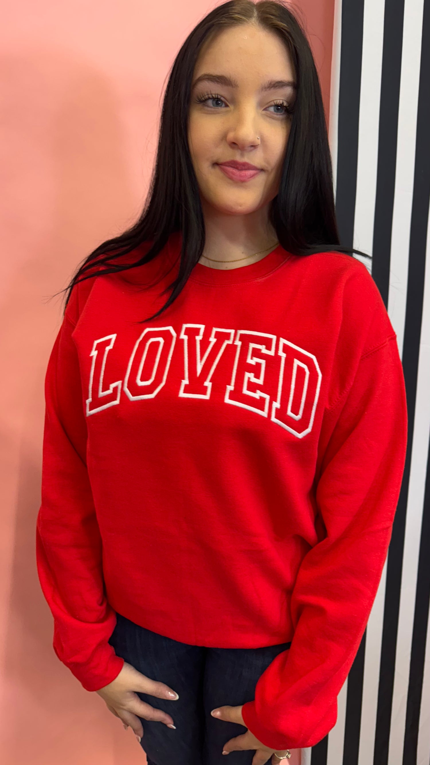 Loved embroidered Sweatshirt