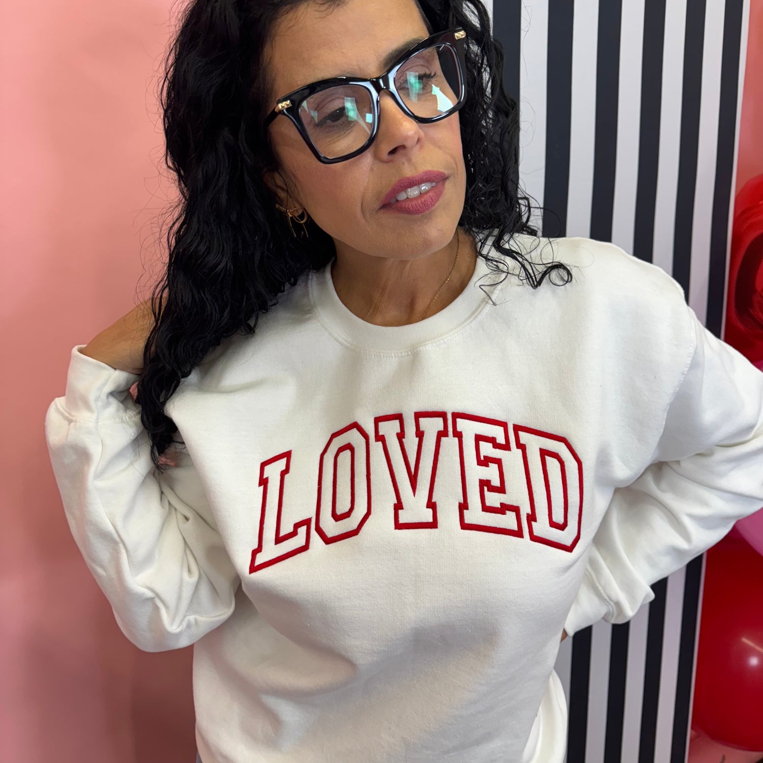 Loved embroidered Sweatshirt