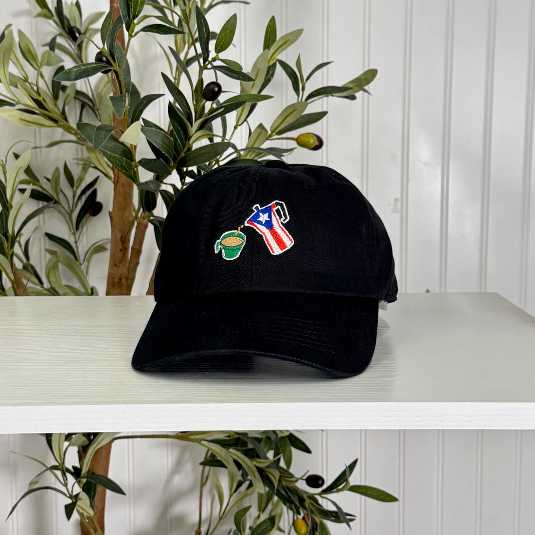 Greca &amp; Café Nostalgia Embroidered Baseball Hat – Puerto Rican Baseball Cap