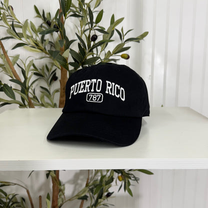 Puerto Rico 787 Embroidered Baseball Cap