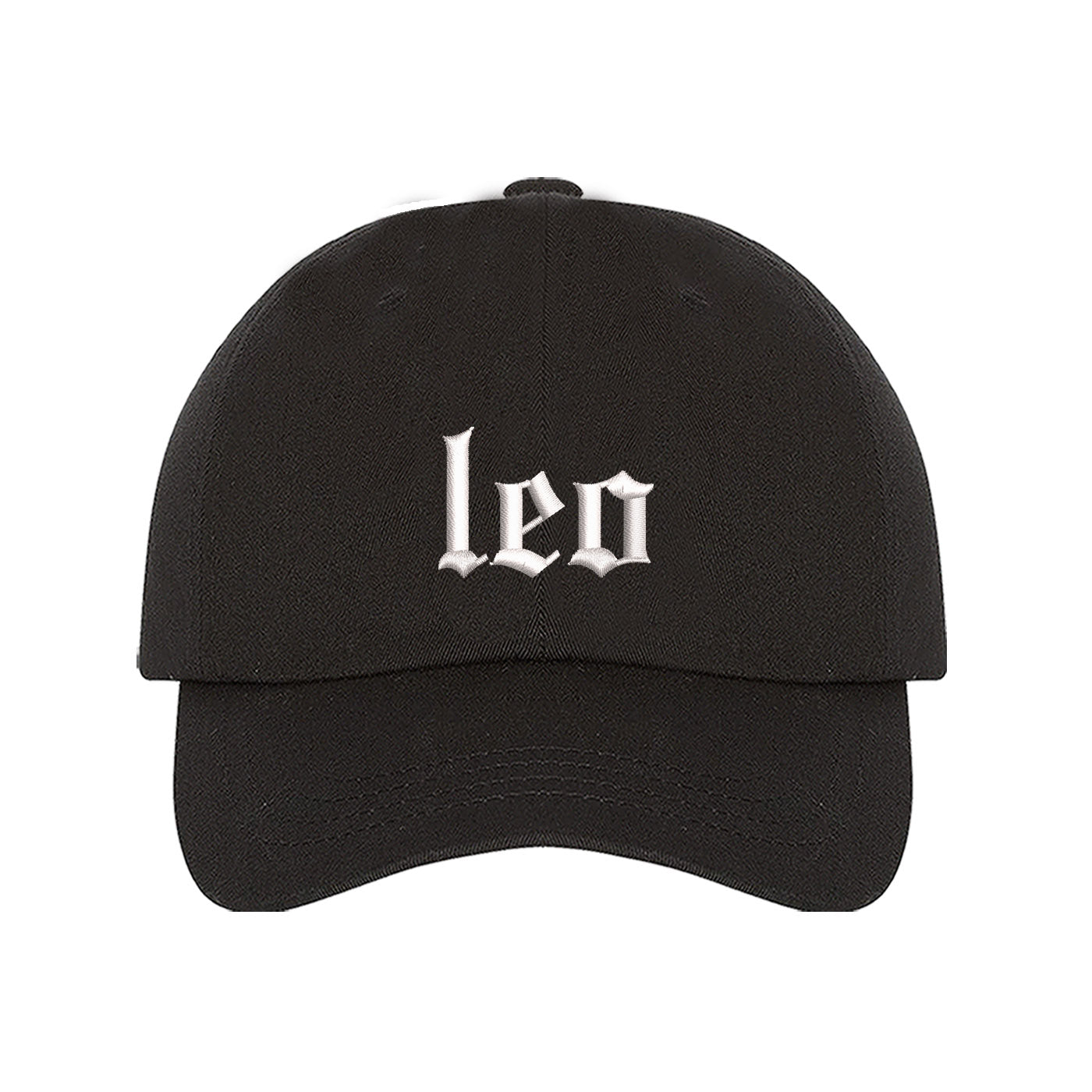 Leo Old English Writing Baseball Hat