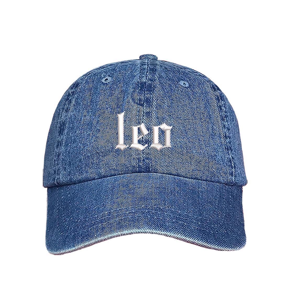 Leo Old English Writing Baseball Hat