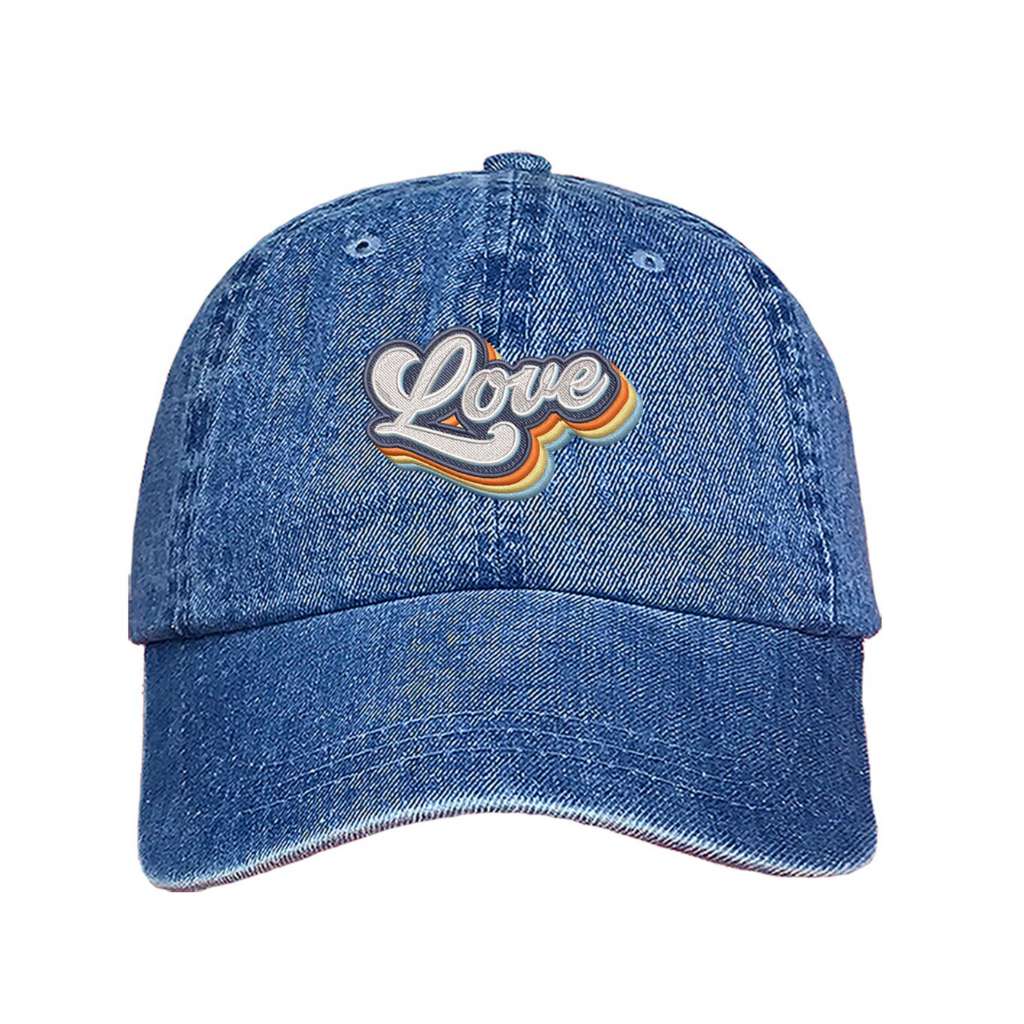 Love Retro Light Denim Baseball Cap - DSY Lifestyle