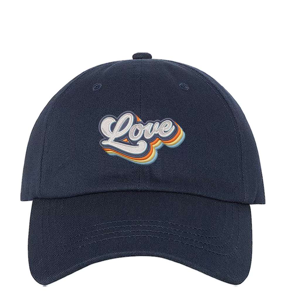 Love Retro Navy Baseball Cap - DSY Lifestyle