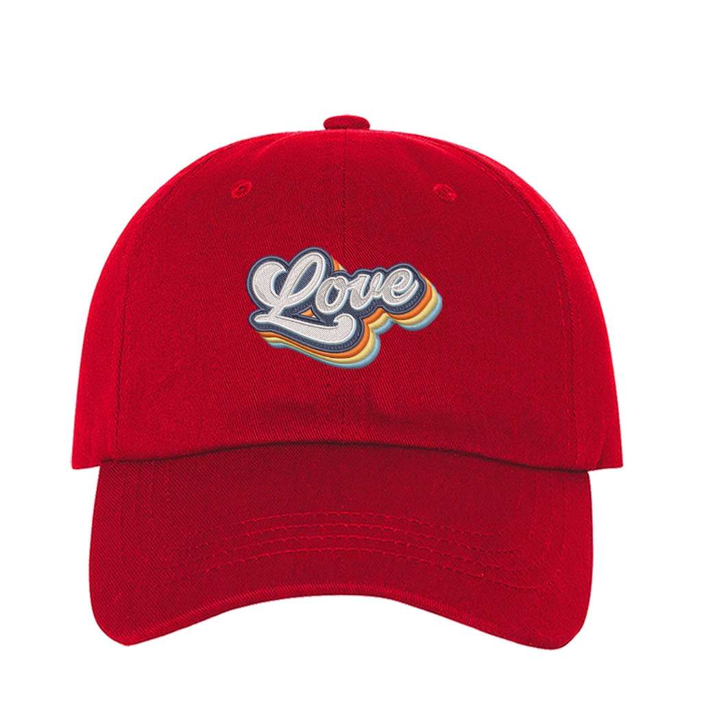 Love Retro Red Baseball Cap - DSY Lifestyle