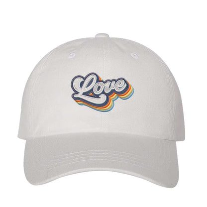 Love Retro White Baseball Cap - DSY Lifestyle