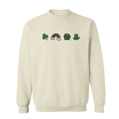 Lucky Charm embroidered Sand Sweatshirt - DSY Lifestyle