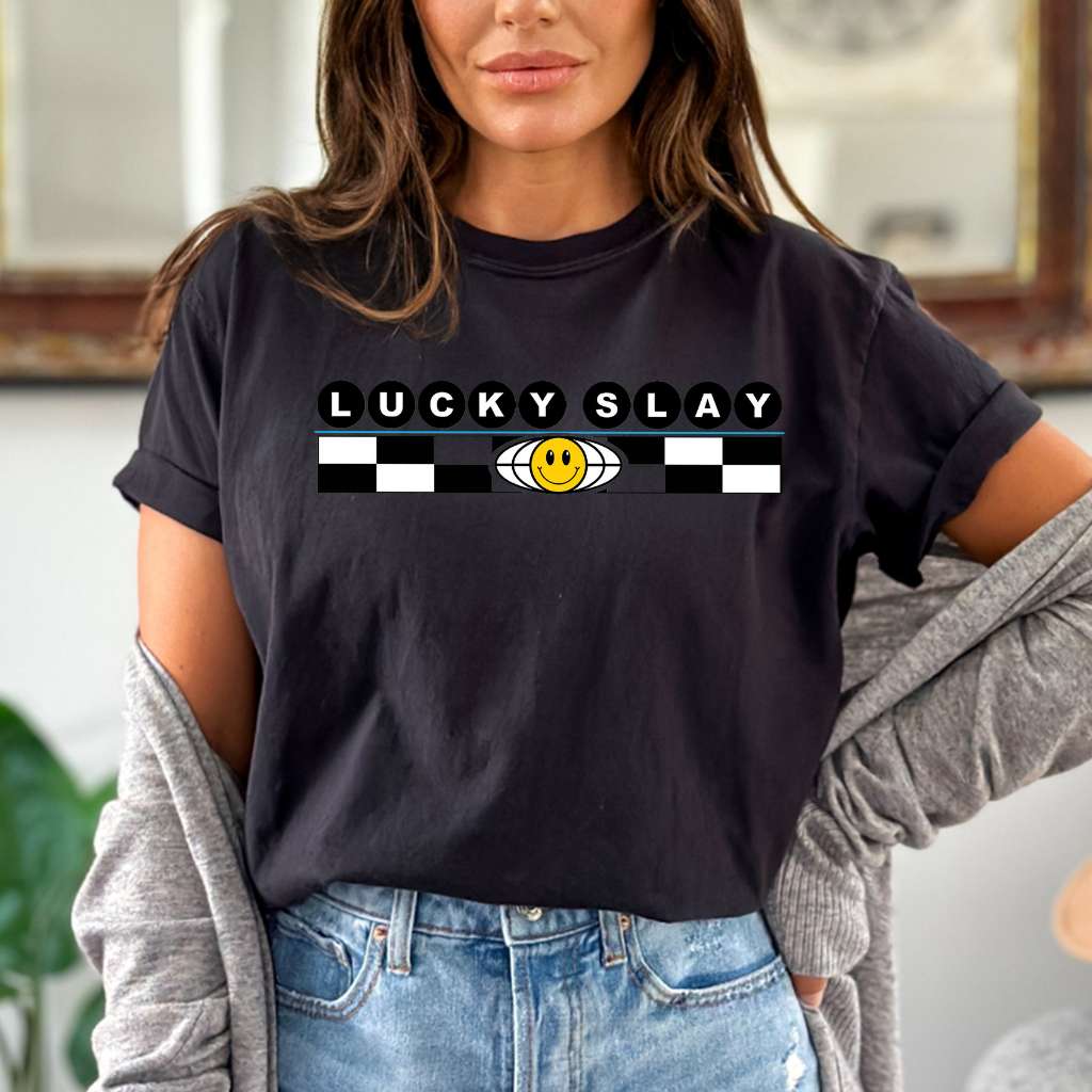 Lucky Slay Washed Oversized Tee