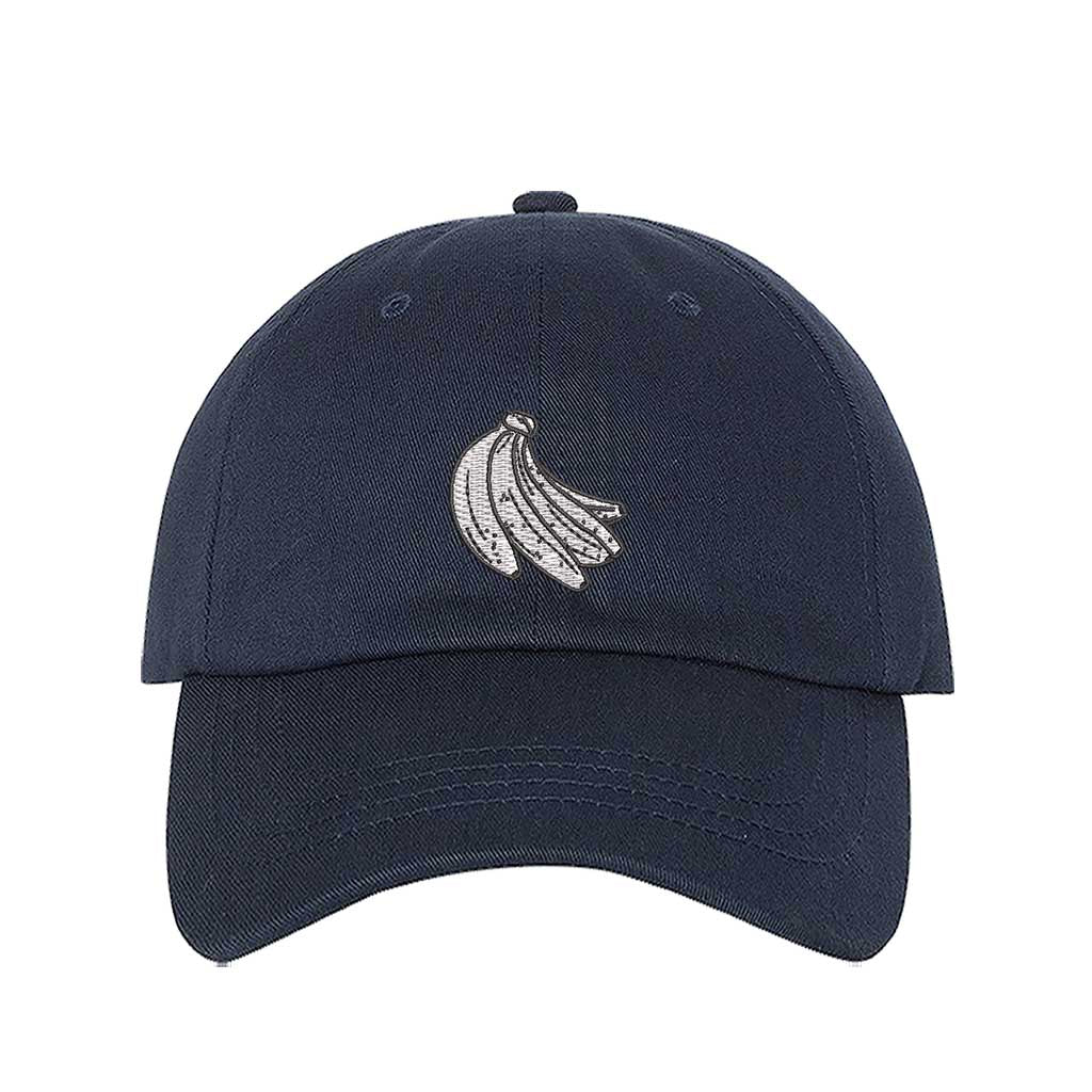 Navy Blue baseball hat with “Plátanos” embroidered in bold lettering, celebrating Puerto Rican culture with a fun and stylish touch - DSY Lifestyle