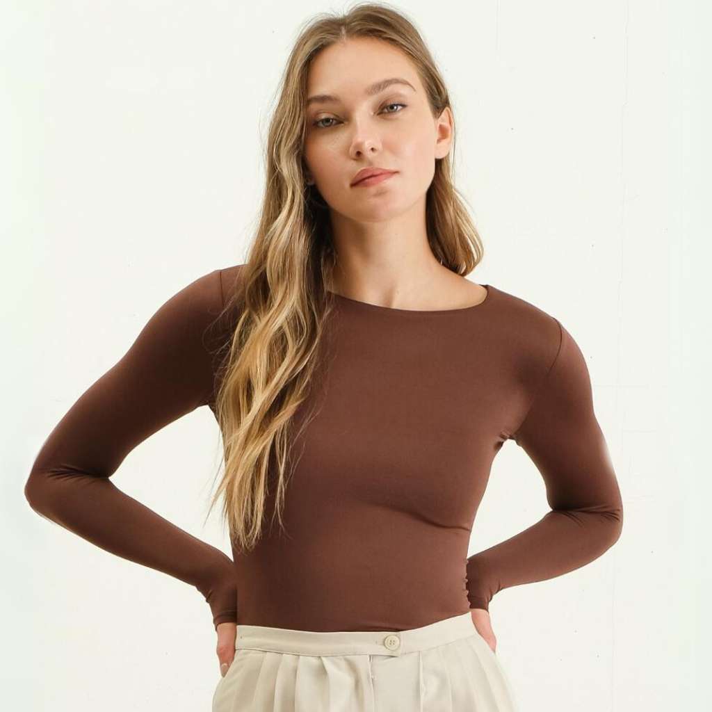 Cozy Chic Long Sleeve Knit Womens Top