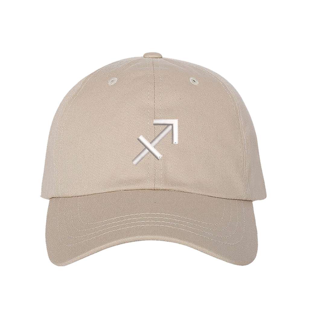 Stone baseball hat embroidered with the sagittarius zodiac sign-DSY Lifestyle