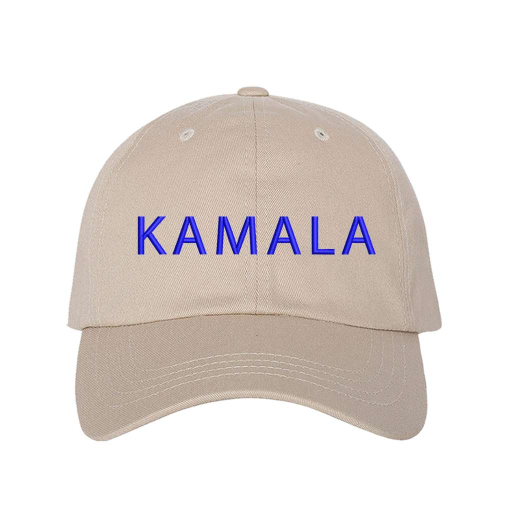 Stone  baseball hat embroidered with the name Kamala-DSY Lifestyle