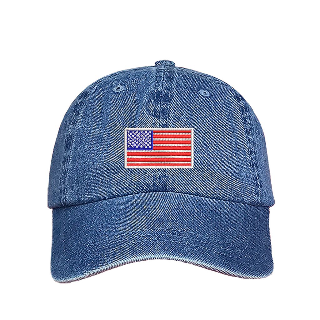 USA Flag Hat - Embroidered American Flag Baseball Cap