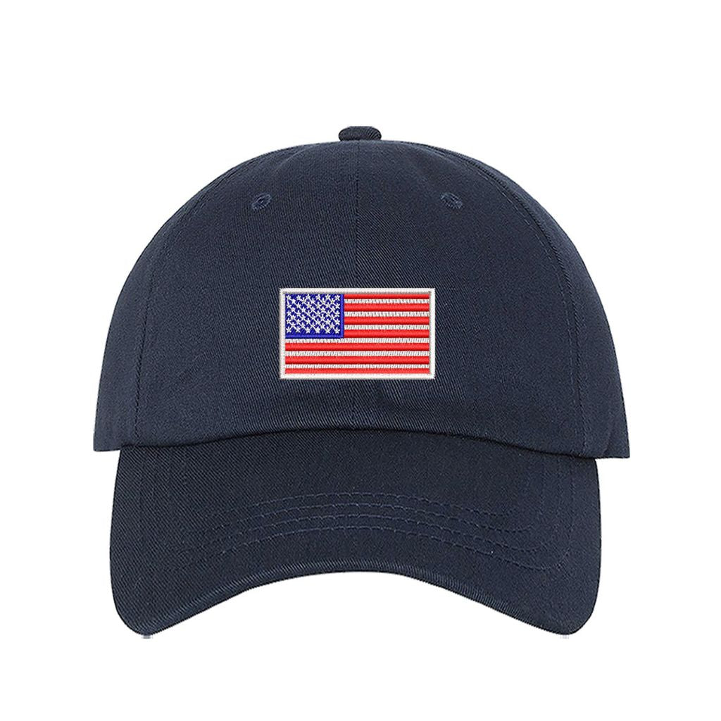 USA Flag Hat - Embroidered American Flag Baseball Cap