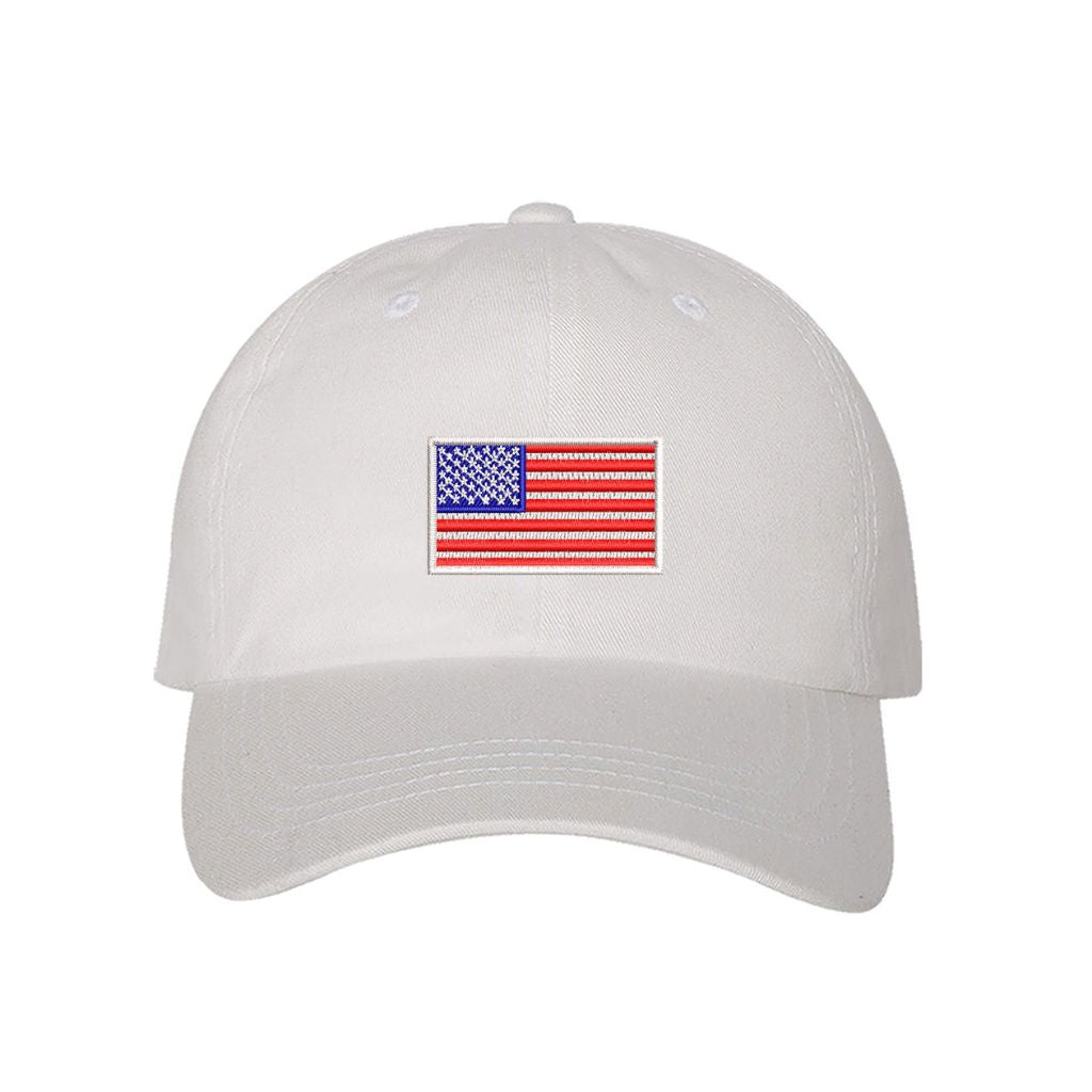 USA Flag Hat - Embroidered American Flag Baseball Cap