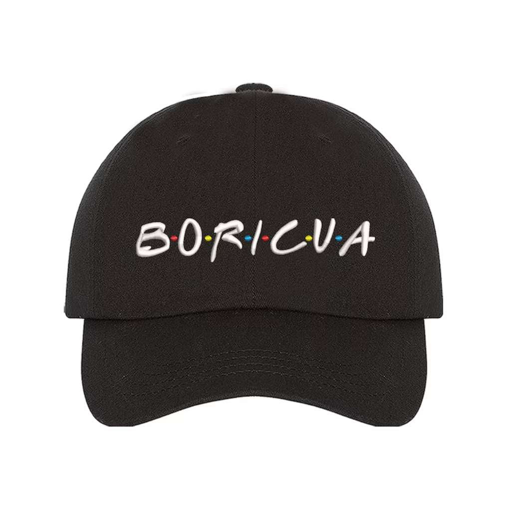 Black baseball hat embroidered with the phrase Borica - DSY Lifestyle