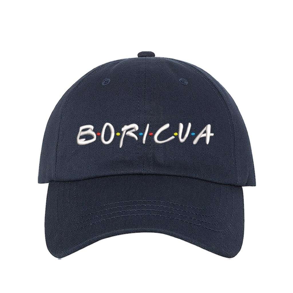 Navy Blue baseball hat embroidered with the phrase Borica - DSY Lifestyle