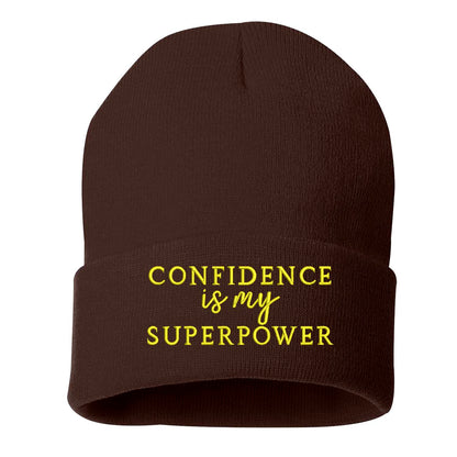 Confidence Is My Superpower Beanie – Bold, Cozy, and Empowering