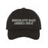 Black baseball hat embroidered with the phrase Immigrants Make America Great - DSY Lifestyle