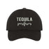 Black stylish embroidered baseball hat featuring Tequila Partners text, perfect for tequila lovers, bachelorette parties, and fun nights out - DSY Lifestyle