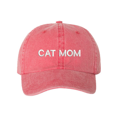 Embroidered Cat Baseball Cap, Grey Tabby Cat Hat, Cat Mom Hat, Cat Lover Gift, Cute Athleisure Wear, Crazy Cat Lady