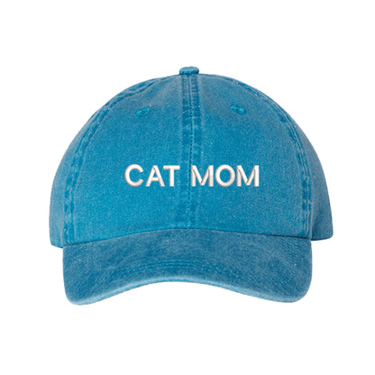 Embroidered Cat Baseball Cap, Grey Tabby Cat Hat, Cat Mom Hat, Cat Lover Gift, Cute Athleisure Wear, Crazy Cat Lady